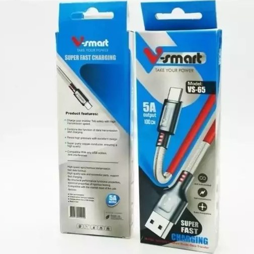 کابل TYPE-C وی اسمارت مدل VS-65 یک متری